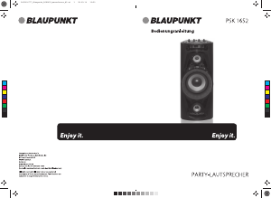 Bedienungsanleitung Blaupunkt PSK 1652 Lautsprecher