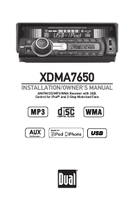 Manual Dual XDMA7650 Car Radio