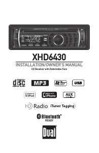 Manual Dual XHD6430 Car Radio