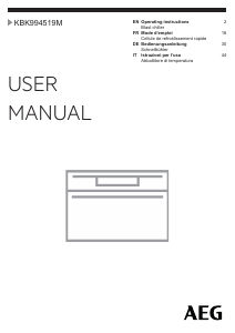 Manuale AEG KBK994519M Abbattitore di temperatura