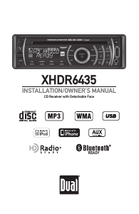 Manual Dual XHDR6435 Car Radio
