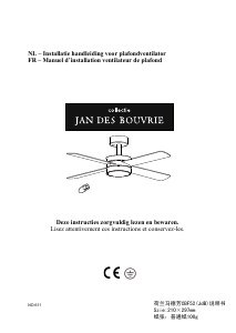 Handleiding Jan des Bouvrie CBF52 Plafondventilator