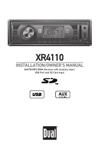 Manual Dual XR4110 Car Radio