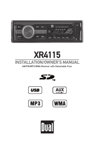 Manual Dual XR4115 Car Radio