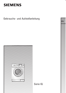 Bedienungsanleitung Siemens WIQ1631EU Waschmaschine