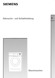 Bedienungsanleitung Siemens WM12A260 Waschmaschine