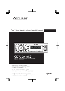 Manual Eclipse CD7200 mkII Car Radio