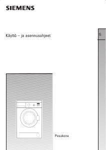 Käyttöohje Siemens WM12A260SK Pesukone