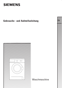Bedienungsanleitung Siemens WM14A120 Waschmaschine