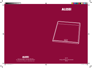Manual Alessi SG75 Balança