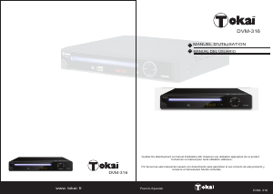 Manual de uso Tokaï DVM-316 Reproductor DVD