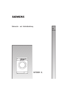 Bedienungsanleitung Siemens WM5486U Waschmaschine