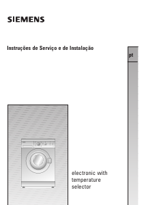 Manual Siemens WXB860BY Máquina de lavar roupa