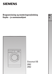 Brugsanvisning Siemens WXB2062EU Vaskemaskine