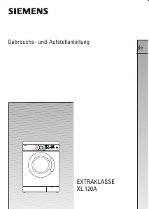 Bedienungsanleitung Siemens WXL120A Waschmaschine