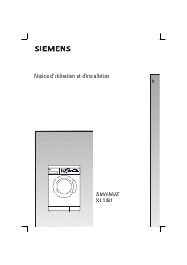 Mode d’emploi Siemens WXL1261FF Lave-linge