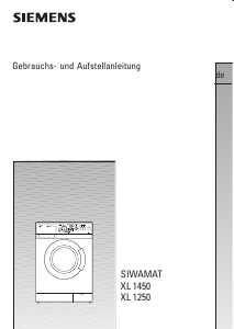 Bedienungsanleitung Siemens WXL1450 Waschmaschine