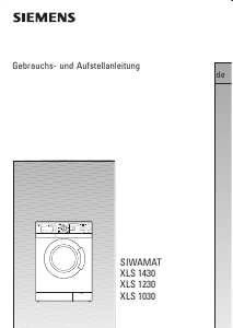 Bedienungsanleitung Siemens WXLS1030 Waschmaschine
