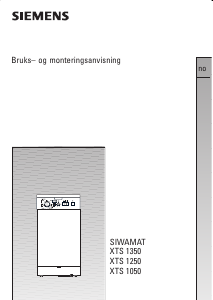 Bruksanvisning Siemens WXTS1350SN Vaskemaskin