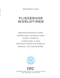 Mode d’emploi IWC 3262 Pilot Worldtimer Montre