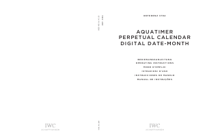 Manual IWC 3794 Aquatimer Perpetual Calendar Relógio de pulso