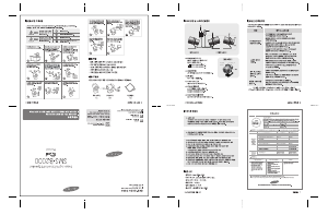 사용 설명서 삼성 SMS-B2000 스피커