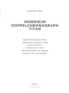 Manuale IWC 3865 Ingenieur Double Chronograph Titanium Orologio da polso