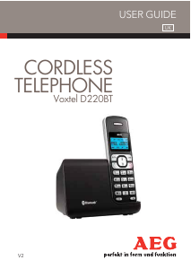 Handleiding AEG Voxtel D220BT Draadloze telefoon