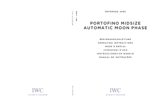 Manual de uso IWC 4590 Portofino Midsize Automatic Moon Phase Reloj de pulsera