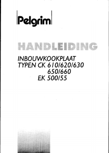 Handleiding Pelgrim CK610 Kookplaat