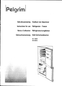 Mode d’emploi Pelgrim PKD9304 Réfrigérateur combiné