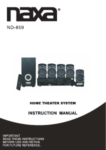 Handleiding Naxa ND-859 Home cinema set