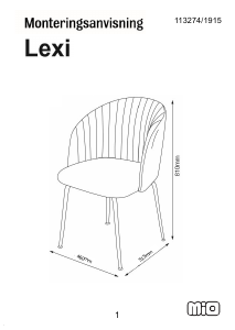 Brugsanvisning Mio Lexi Stol