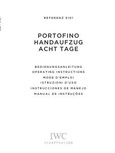 Handleiding IWC 5101 Portofino Hand-wound Horloge