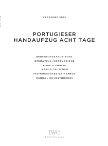 Bedienungsanleitung IWC 5102 Portuguese Hand-wound Armbanduhr