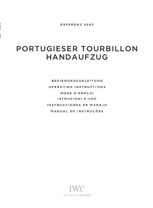 Manual IWC 5463 Portuguese Tourbillon Relógio de pulso