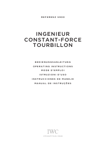 Manuale IWC 5900 Ingenieur Constant-Force Tourbillon Orologio da polso