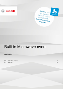 Manual Bosch CMA585MS0W Microwave