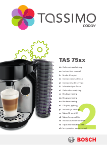 Manual Bosch TAS75SE2GB Tassimo Cafetieră