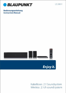 Manual Blaupunkt LS 240-1 Home Theater System