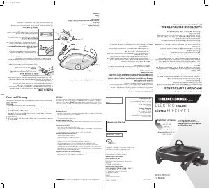 Manual de uso Black and Decker SKG105 Sartén