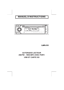 Mode d’emploi Tokaï LAR-215 Autoradio