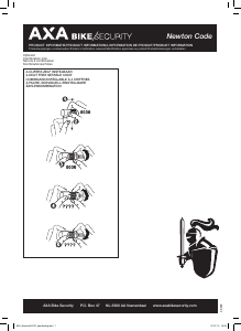 Handleiding AXA Newton Code Fietsslot