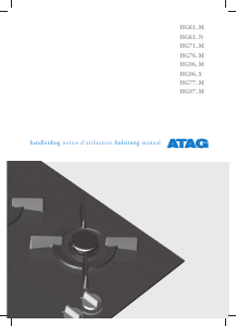 Mode d’emploi ATAG HG6111MX Table de cuisson