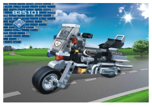 Használati útmutató BanBao set 8351 Police Motorbicikli