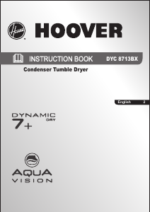 Manual Hoover DYC 8713BX-AUS Dryer