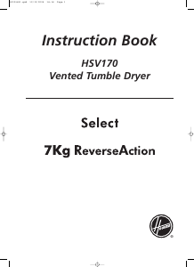 Manual Hoover HSV 170-80 Dryer