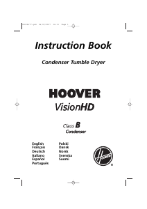 Instrukcja Hoover VHC 781XTB-37S Suszarka