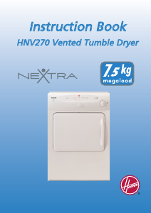 Manual Hoover HNV 270-80 Dryer