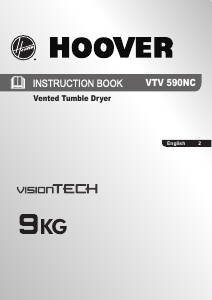 Handleiding Hoover VTV 590NC-80 Wasdroger